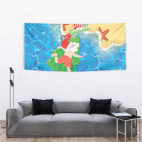 Christmas In Hawaii Tapestry Tis The Sea Sun LT05 - Polynesian Pride