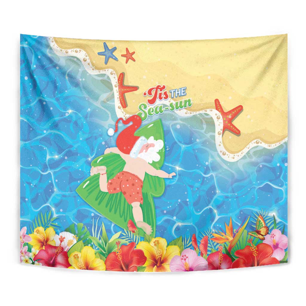 Christmas In Hawaii Tapestry Tis The Sea Sun LT05 - Polynesian Pride