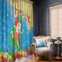 Christmas In Hawaii Window Curtain Tis The Sea Sun LT05 - Polynesian Pride