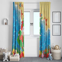 Christmas In Hawaii Window Curtain Tis The Sea Sun LT05 - Polynesian Pride