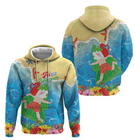 Christmas In Hawaii Zip Hoodie Tis The Sea Sun LT05 - Polynesian Pride