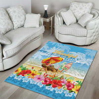 Hawaii Funny Thanksgiving Area Rug Thankful From The Beach LT05 - Polynesian Pride