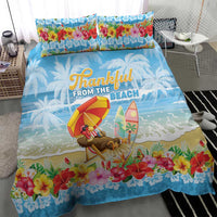 Hawaii Funny Thanksgiving Bedding Set Thankful From The Beach LT05 - Polynesian Pride