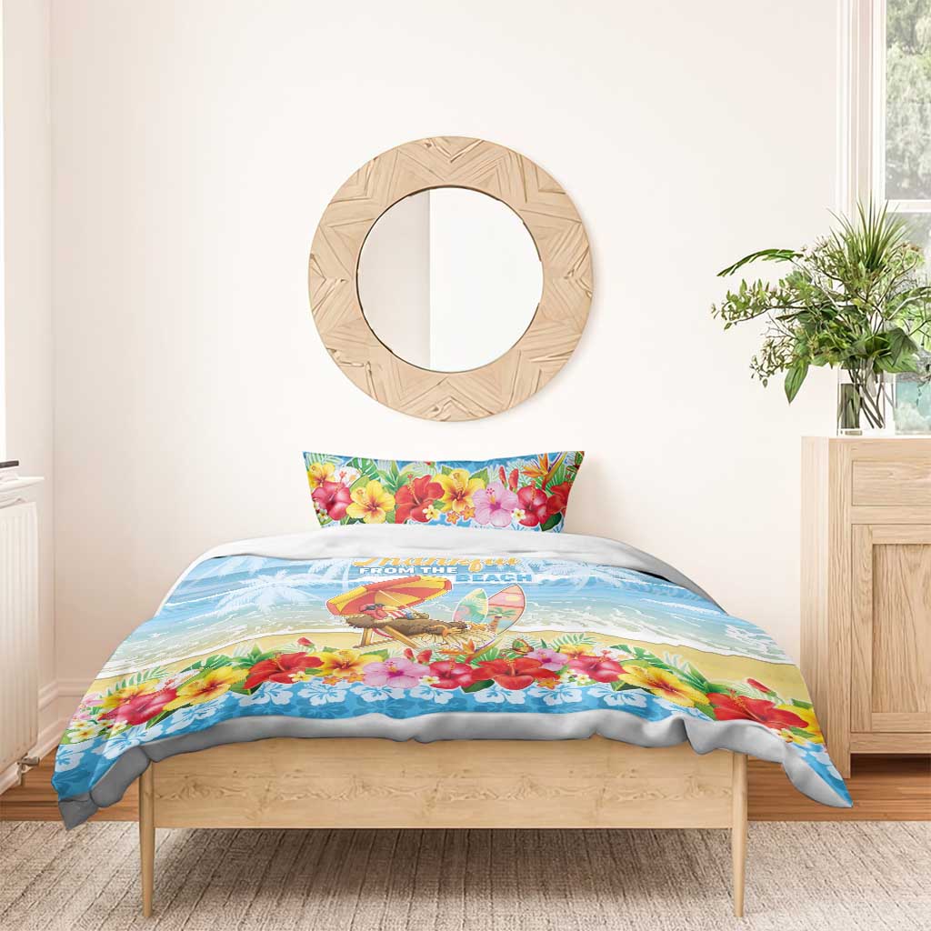 Hawaii Funny Thanksgiving Bedding Set Thankful From The Beach LT05 - Polynesian Pride