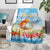 Hawaii Funny Thanksgiving Blanket Thankful From The Beach