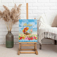 Hawaii Funny Thanksgiving Canvas Wall Art Thankful From The Beach LT05 - Polynesian Pride