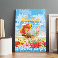Hawaii Funny Thanksgiving Canvas Wall Art Thankful From The Beach LT05 - Polynesian Pride