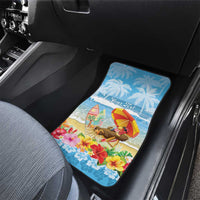 Hawaii Funny Thanksgiving Car Mats Thankful From The Beach LT05 - Polynesian Pride