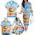 Personalised Hawaii Funny Thanksgiving Family Matching Off The Shoulder Long Sleeve Dress and Hawaiian Shirt Thankful From The Beach