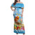 Personalised Hawaii Funny Thanksgiving Family Matching Off Shoulder Maxi Dress and Hawaiian Shirt Thankful From The Beach