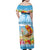 Personalised Hawaii Funny Thanksgiving Family Matching Off Shoulder Maxi Dress and Hawaiian Shirt Thankful From The Beach