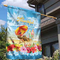 Hawaii Funny Thanksgiving Garden Flag Thankful From The Beach LT05 - Polynesian Pride