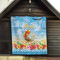 Hawaii Funny Thanksgiving Quilt Thankful From The Beach LT05 - Polynesian Pride