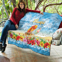 Hawaii Funny Thanksgiving Quilt Thankful From The Beach LT05 - Polynesian Pride