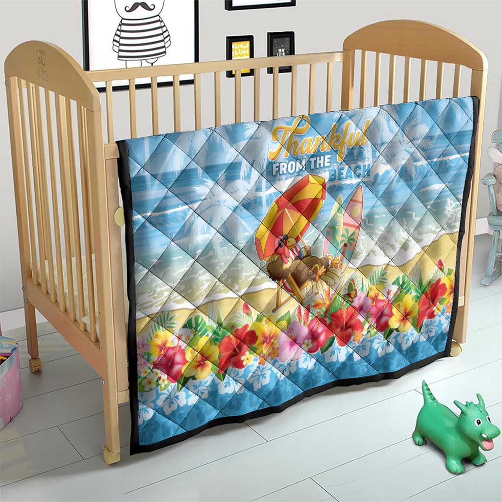 Hawaii Funny Thanksgiving Quilt Thankful From The Beach LT05 - Polynesian Pride