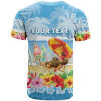 Personalised Hawaii Funny Thanksgiving T Shirt Thankful From The Beach LT05 - Polynesian Pride