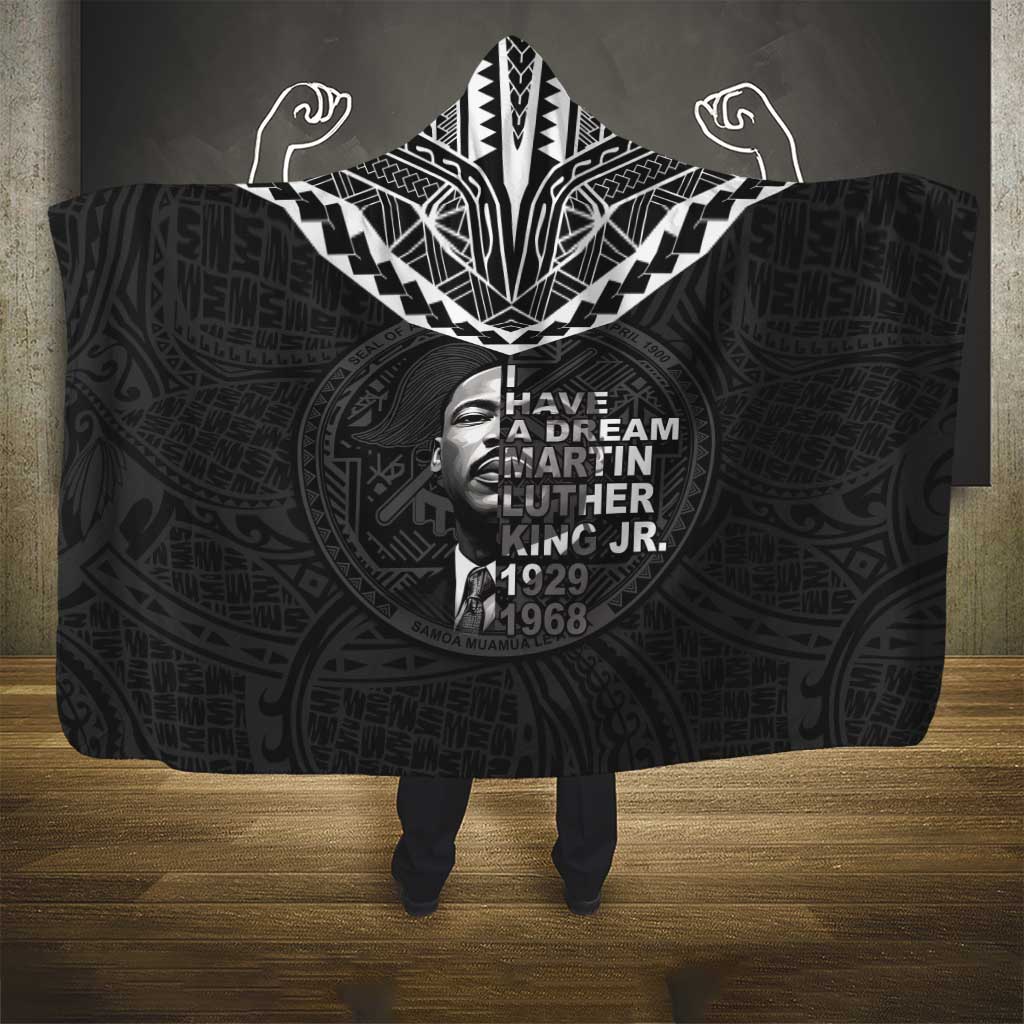 American Samoa MLK Day Hooded Blanket Polynesian Style LT05 - Polynesian Pride