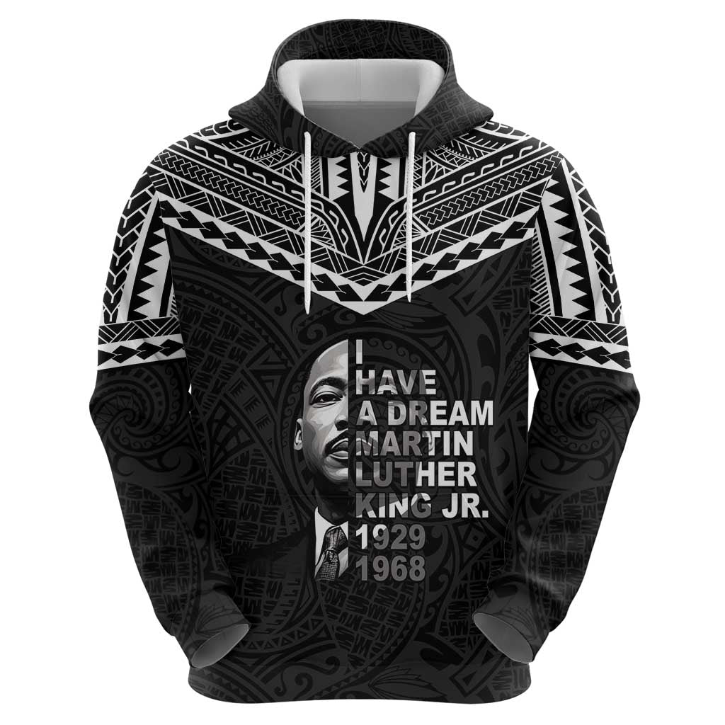 American Samoa MLK Day Hoodie Polynesian Style LT05 - Polynesian Pride