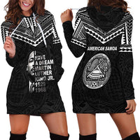American Samoa MLK Day Hoodie Dress Polynesian Style LT05 - Polynesian Pride