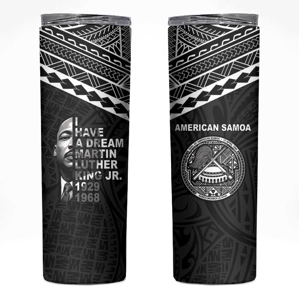 American Samoa MLK Day Skinny Tumbler Polynesian Style