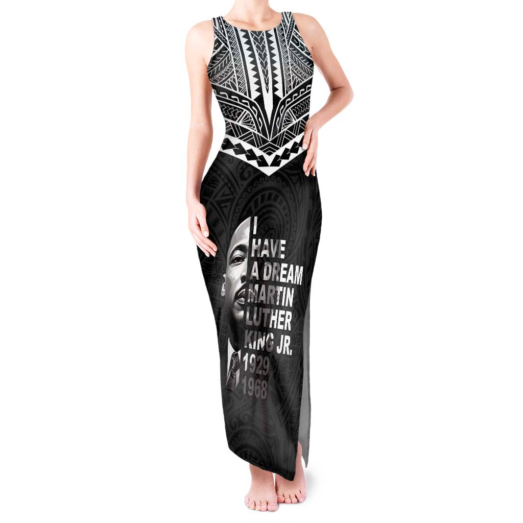 American Samoa MLK Day Tank Maxi Dress Polynesian Style