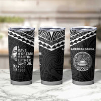 American Samoa MLK Day Tumbler Cup Polynesian Style LT05 - Polynesian Pride