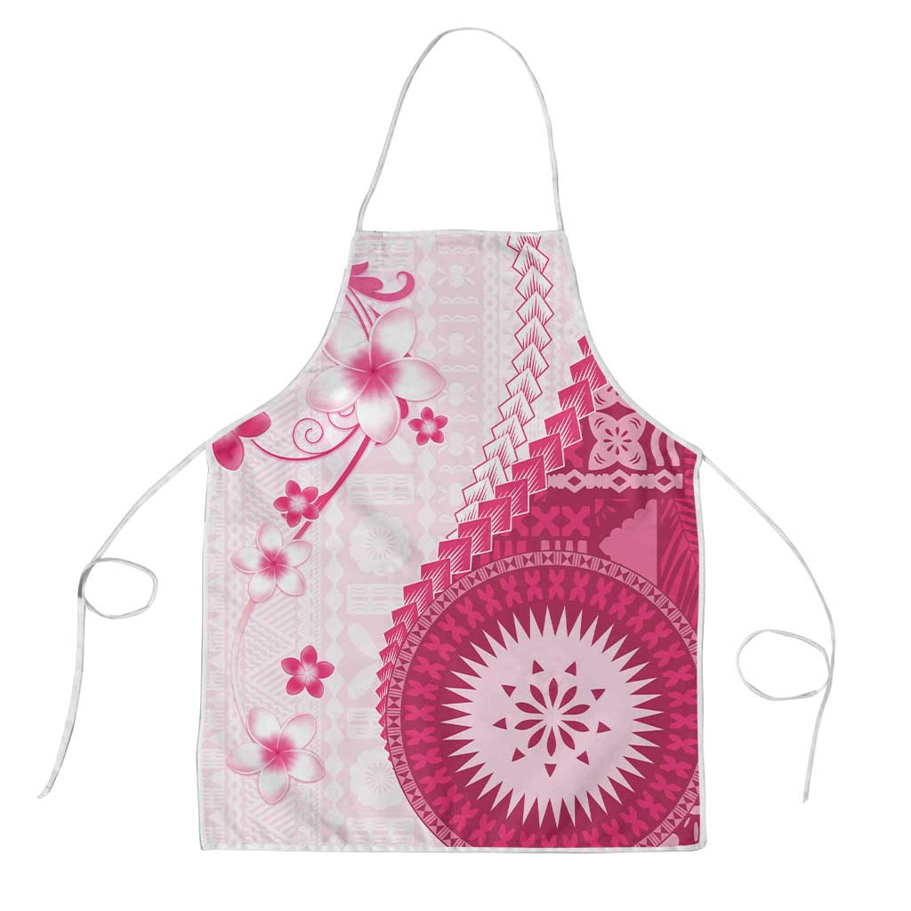 Bula Fiji Apron Pink Plumeria Masi Tapa Pattern LT05 Pink - Polynesian Pride