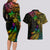 Personalised New Zealand Wellington Pride Couples Matching Long Sleeve Bodycon Dress and Hawaiian Shirt Rainbow Silver Fern Paua Shell LT05 - Polynesian Pride