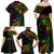 Personalised New Zealand Wellington Pride Family Matching Off Shoulder Maxi Dress and Hawaiian Shirt Rainbow Silver Fern Paua Shell LT05 - Polynesian Pride