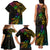 Personalised New Zealand Wellington Pride Family Matching Tank Maxi Dress and Hawaiian Shirt Rainbow Silver Fern Paua Shell LT05 - Polynesian Pride