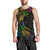 Personalised New Zealand Wellington Pride Men Tank Top Rainbow Silver Fern Paua Shell LT05 - Polynesian Pride