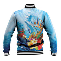 Polynesia Humpback Whale Baseball Jacket Ocean Style LT05 - Polynesian Pride