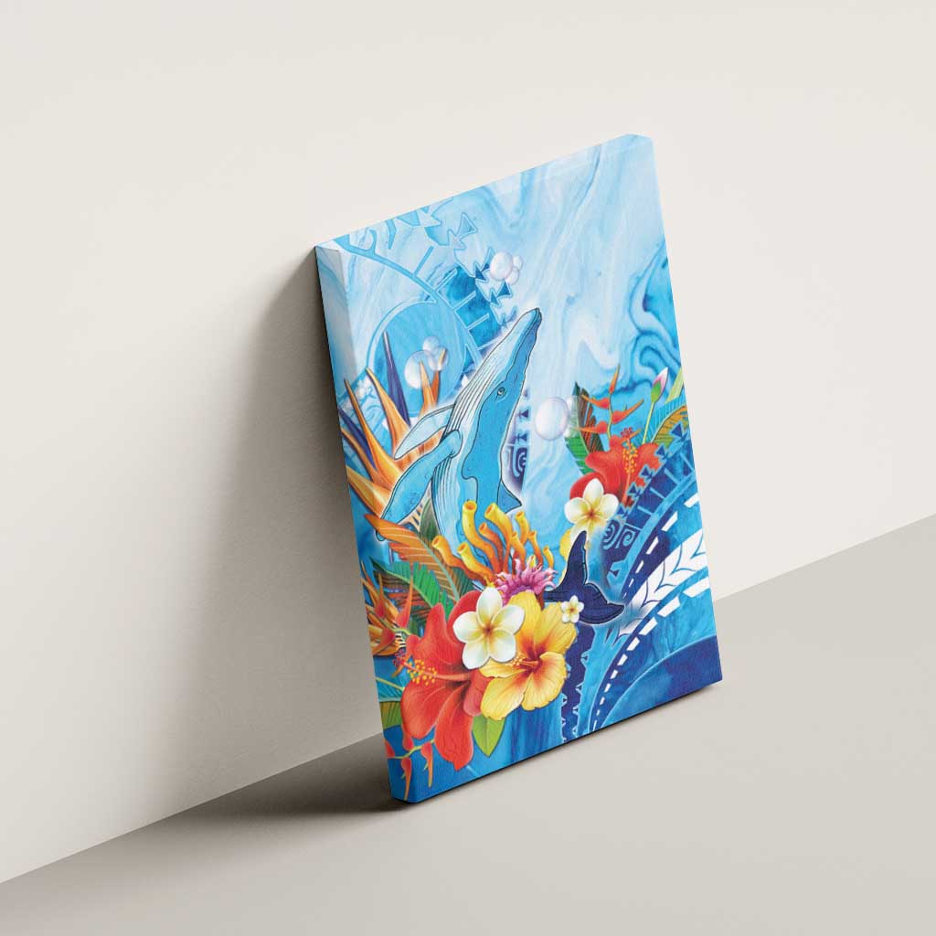 Polynesia Humpback Whale Canvas Wall Art Ocean Style LT05 - Polynesian Pride