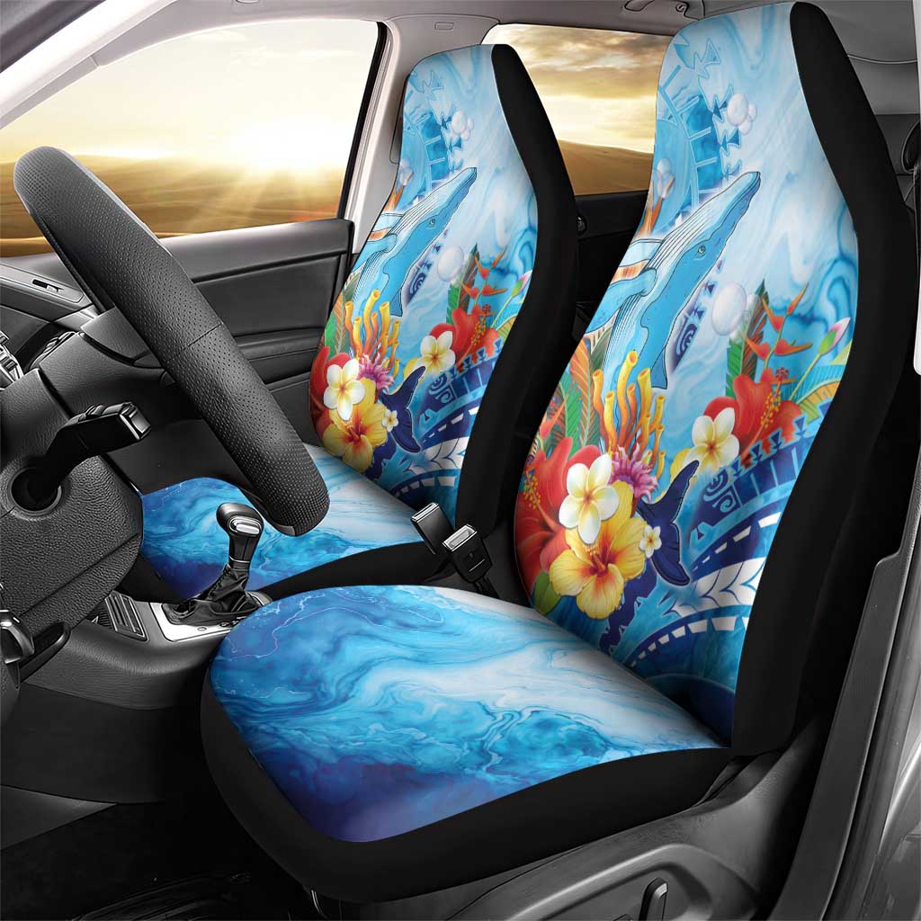 Polynesia Humpback Whale Car Seat Cover Ocean Style LT05 - Polynesian Pride