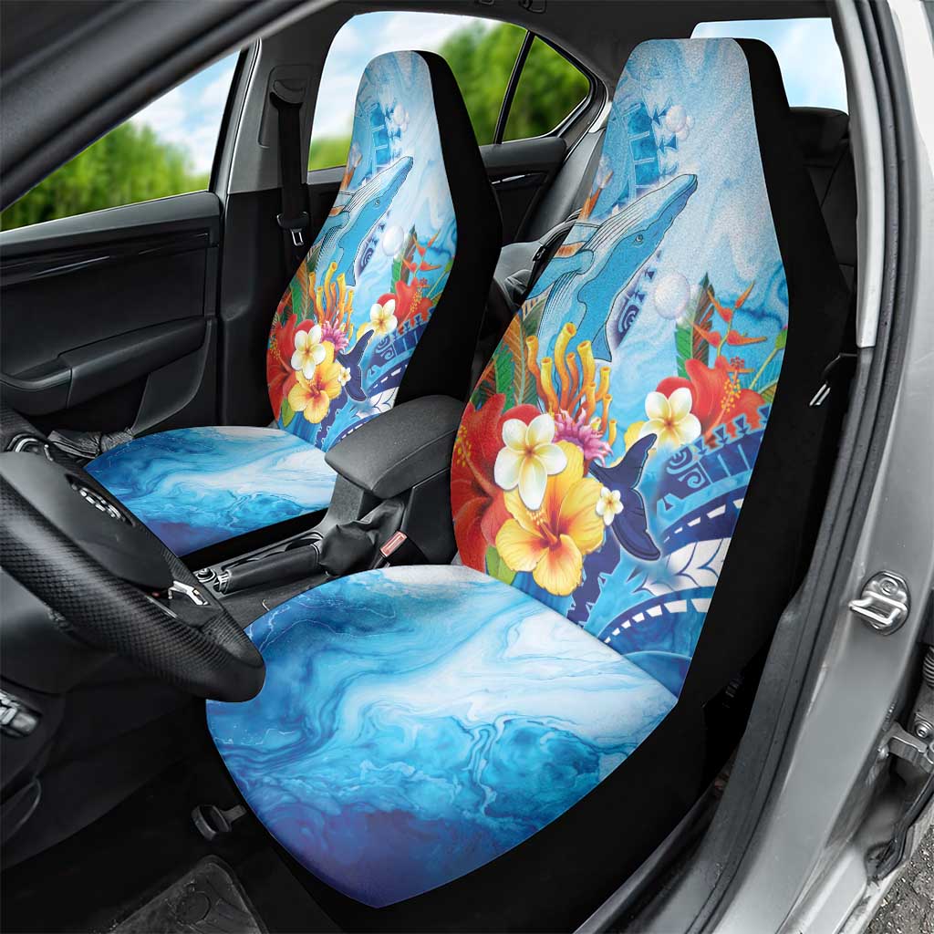 Polynesia Humpback Whale Car Seat Cover Ocean Style LT05 - Polynesian Pride