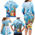 Polynesia Humpback Whale Family Matching Long Sleeve Bodycon Dress and Hawaiian Shirt Ocean Style