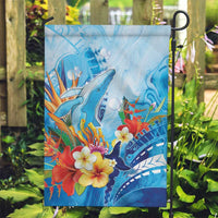 Polynesia Humpback Whale Garden Flag Ocean Style LT05 Garden Flag Blue - Polynesian Pride