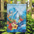 Polynesia Humpback Whale Garden Flag Ocean Style