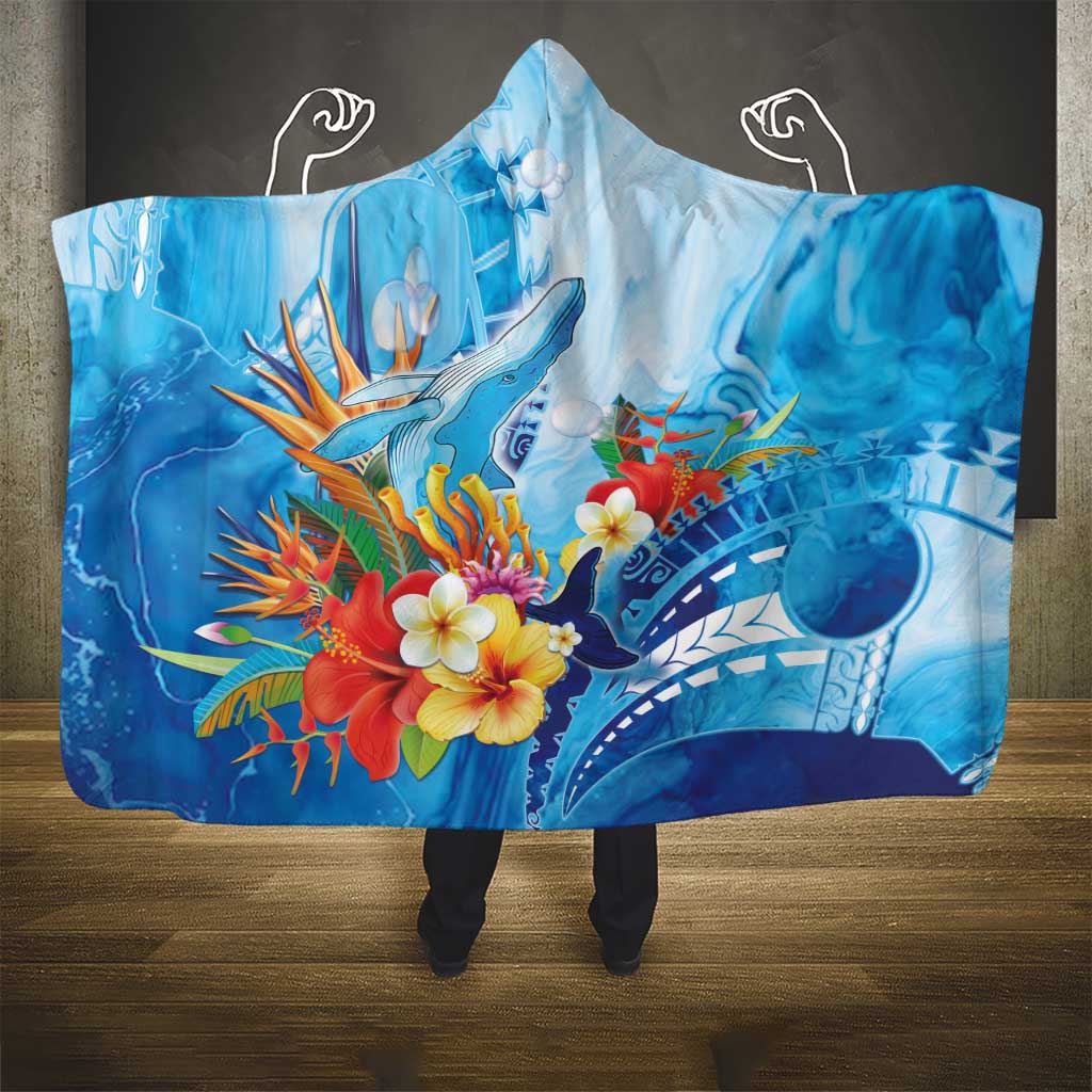 Polynesia Humpback Whale Hooded Blanket Ocean Style LT05 - Polynesian Pride