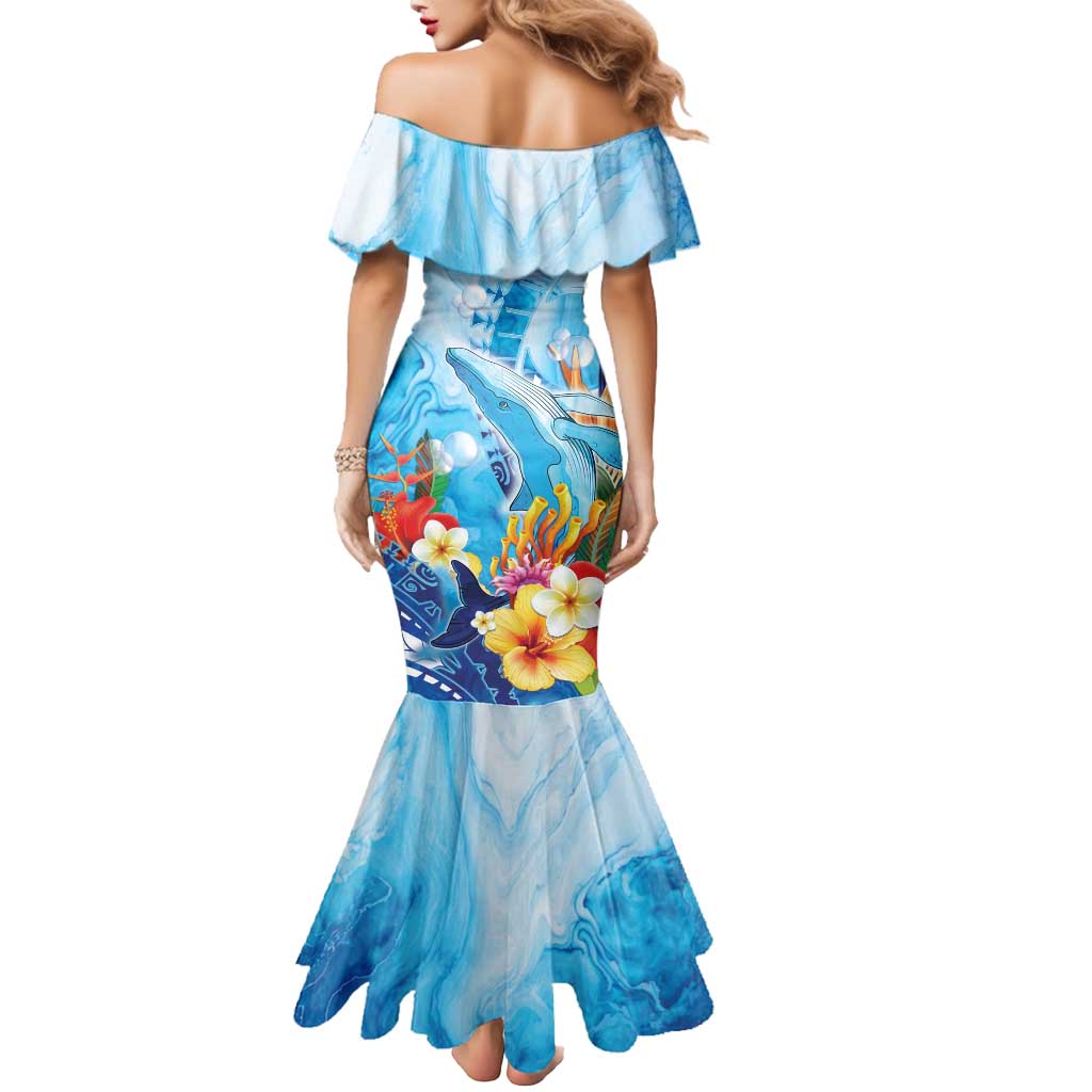 Polynesia Humpback Whale Mermaid Dress Ocean Style LT05 - Polynesian Pride
