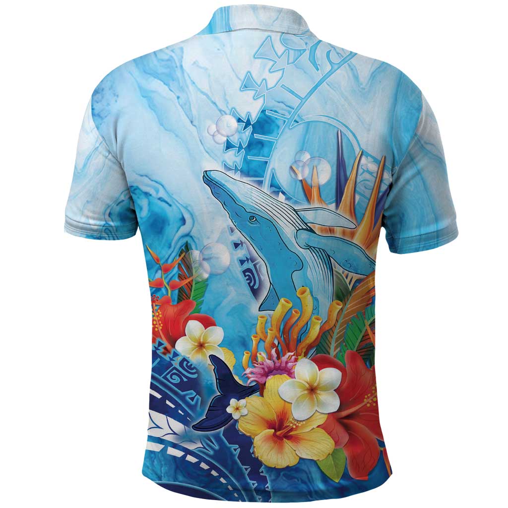 Polynesia Humpback Whale Polo Shirt Ocean Style LT05 - Polynesian Pride