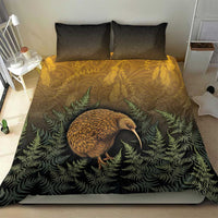 New Zealand Kiwi Bird Bedding Set Silver Fern Mix Maori Pattern LT05 - Polynesian Pride