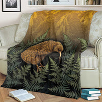 New Zealand Kiwi Bird Blanket Silver Fern Mix Maori Pattern LT05 - Polynesian Pride