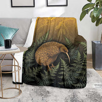 New Zealand Kiwi Bird Blanket Silver Fern Mix Maori Pattern LT05 - Polynesian Pride