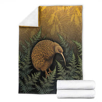 New Zealand Kiwi Bird Blanket Silver Fern Mix Maori Pattern LT05 - Polynesian Pride