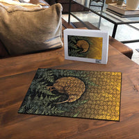 New Zealand Kiwi Bird Puzzle Silver Fern Mix Maori Pattern LT05 - Polynesian Pride