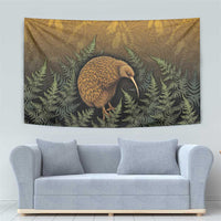 New Zealand Kiwi Bird Tapestry Silver Fern Mix Maori Pattern LT05 - Polynesian Pride
