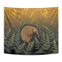 New Zealand Kiwi Bird Tapestry Silver Fern Mix Maori Pattern LT05 - Polynesian Pride