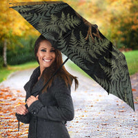 New Zealand Kiwi Bird Umbrella Silver Fern Mix Maori Pattern LT05 - Polynesian Pride
