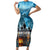 Hawaii Memorial Day Lantern Floating Family Matching Short Sleeve Bodycon Dress and Hawaiian Shirt Always In Our Hearts